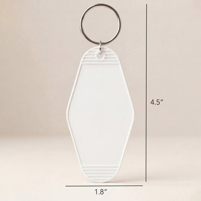 Custom Motel Keychains Bulk | Small Batch Printing | 12-unit minimum