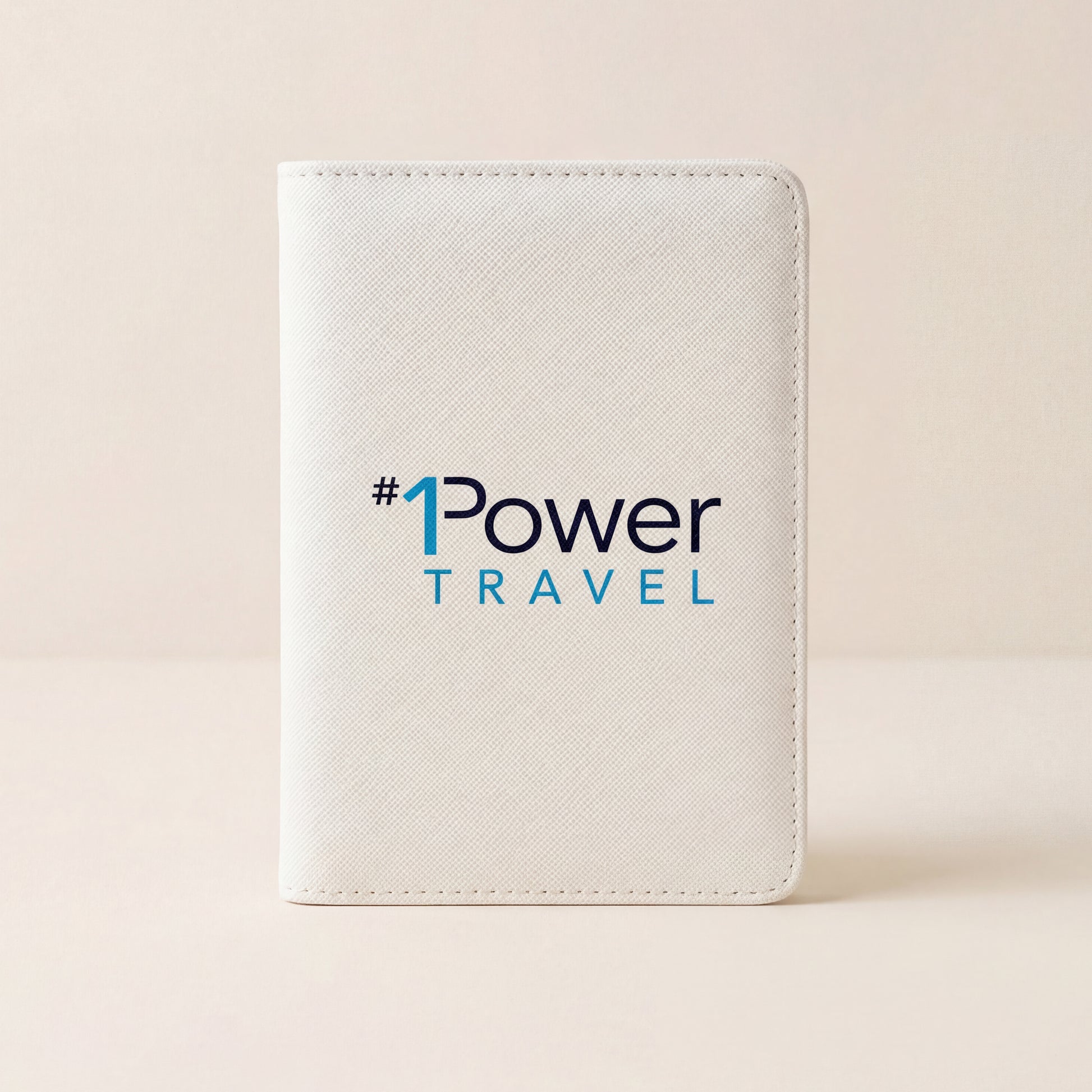 Custom printed passport holder with logo for corporate and group travel orders